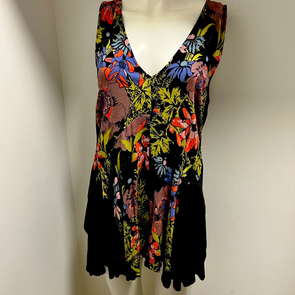 Free People bright multi colored tunic